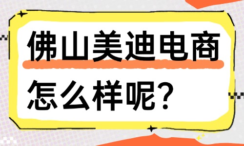 佛山美迪电商怎么样?从5个维度给你分析 - 美迪电商