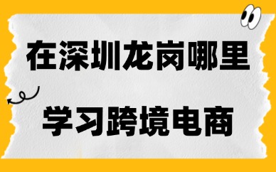 在深圳龙岗哪里可学习跨境电商