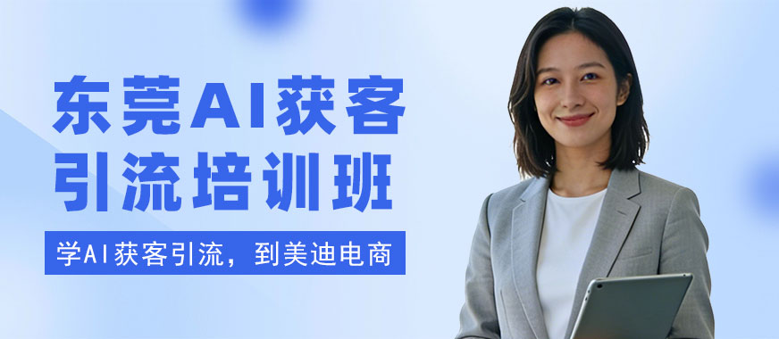 东莞AI获客引流培训班 - 美迪电商