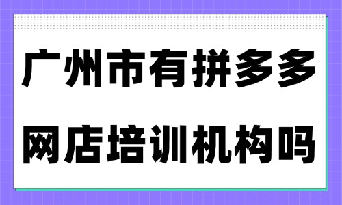 广州市有拼多多网店培训机构吗？美迪实战教学 - 美迪电商