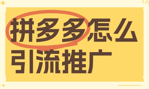 拼多多怎么引流推广?新手攻略来啦! - 美迪电商