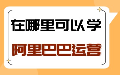 在哪里可以学阿里巴巴运营