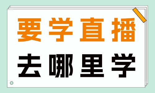 要学直播去哪里学比较好 - 美迪电商