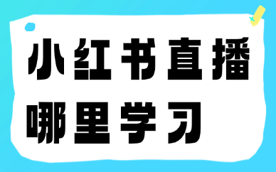 小红书直播哪里学习