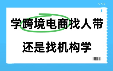 想学跨境电商是找人带还是找机构学更好