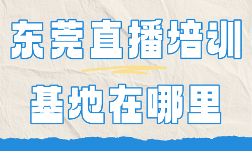 东莞直播培训基地在哪里？这家机构要知道！ - 美迪电商教育