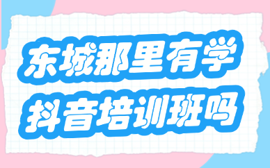 东莞东城哪里有学抖音的培训班？这家机构要知道！