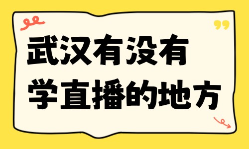 武汉江汉区附近有没有学习直播的地方?选课实操指南 - 美迪电商教育