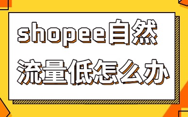 shopee自然流量低怎么办？店铺免费流量提升的三个方法